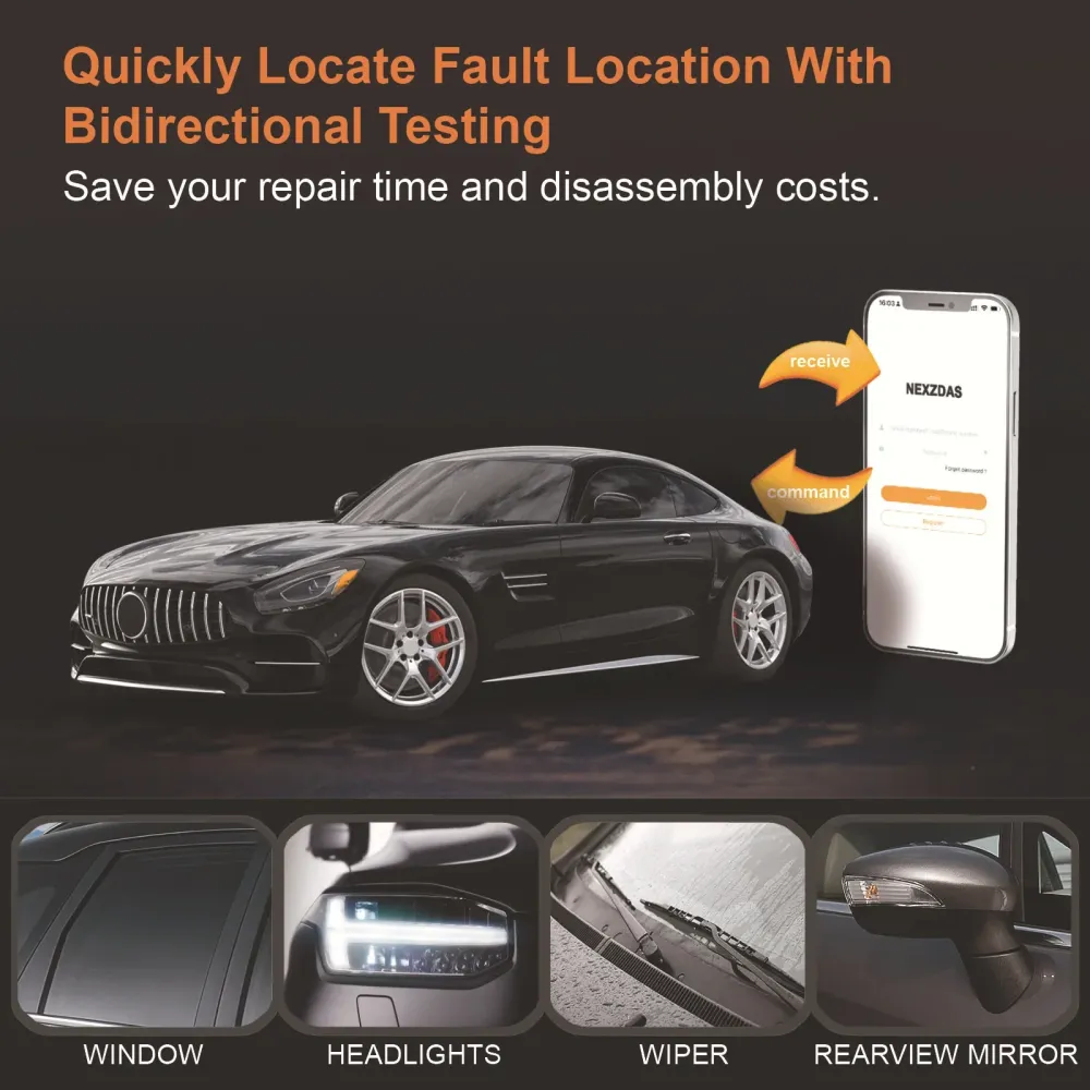 HUMZOR Z100 Car Diagnostic Tool, Bluetooth OBD Scanner Live Data