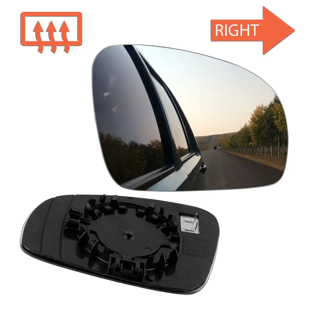 Door Mirror Glass Skoda Fabia II MK2 and Roomster 5J Heated Convex, Right Wing