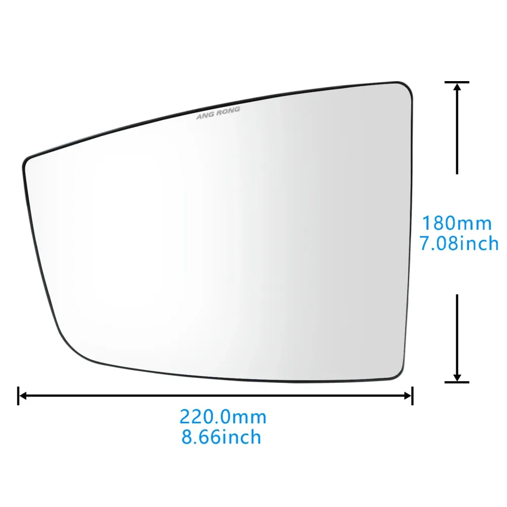 Door Mirror Glass Upper Left Heated Ford Transit MK8 ABS Plastic Replacement
