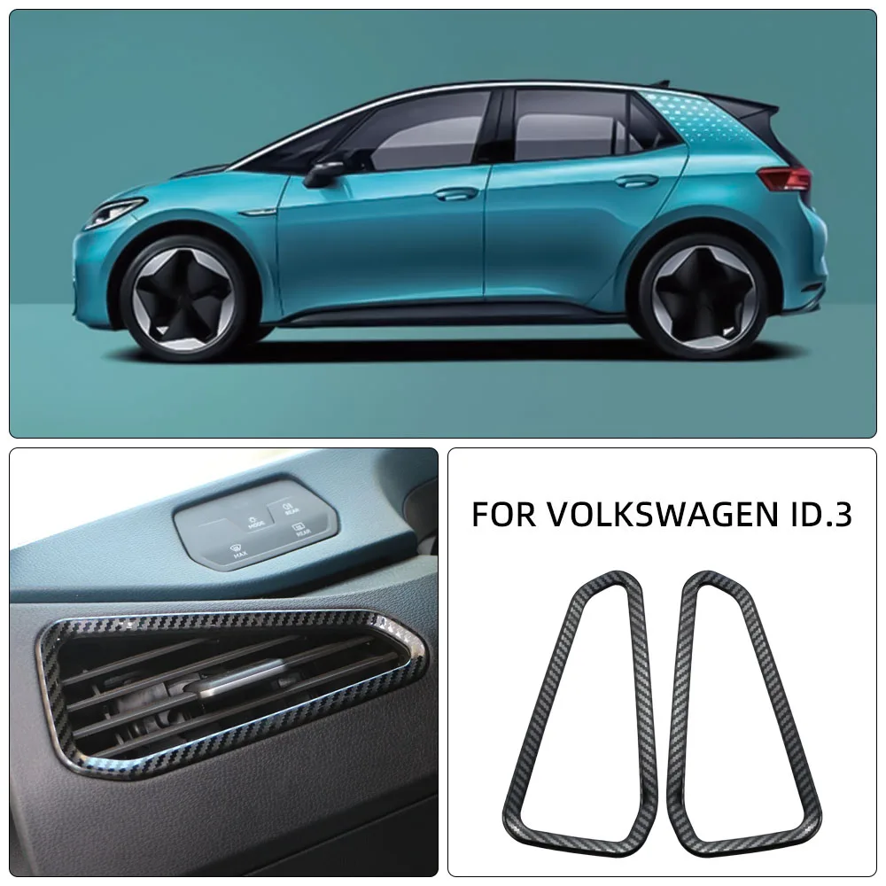 Vent Trim Frame Covers Volkswagen ID.3 Dashboard Outlet ABS 2022–2025 LHD Interior Accessory