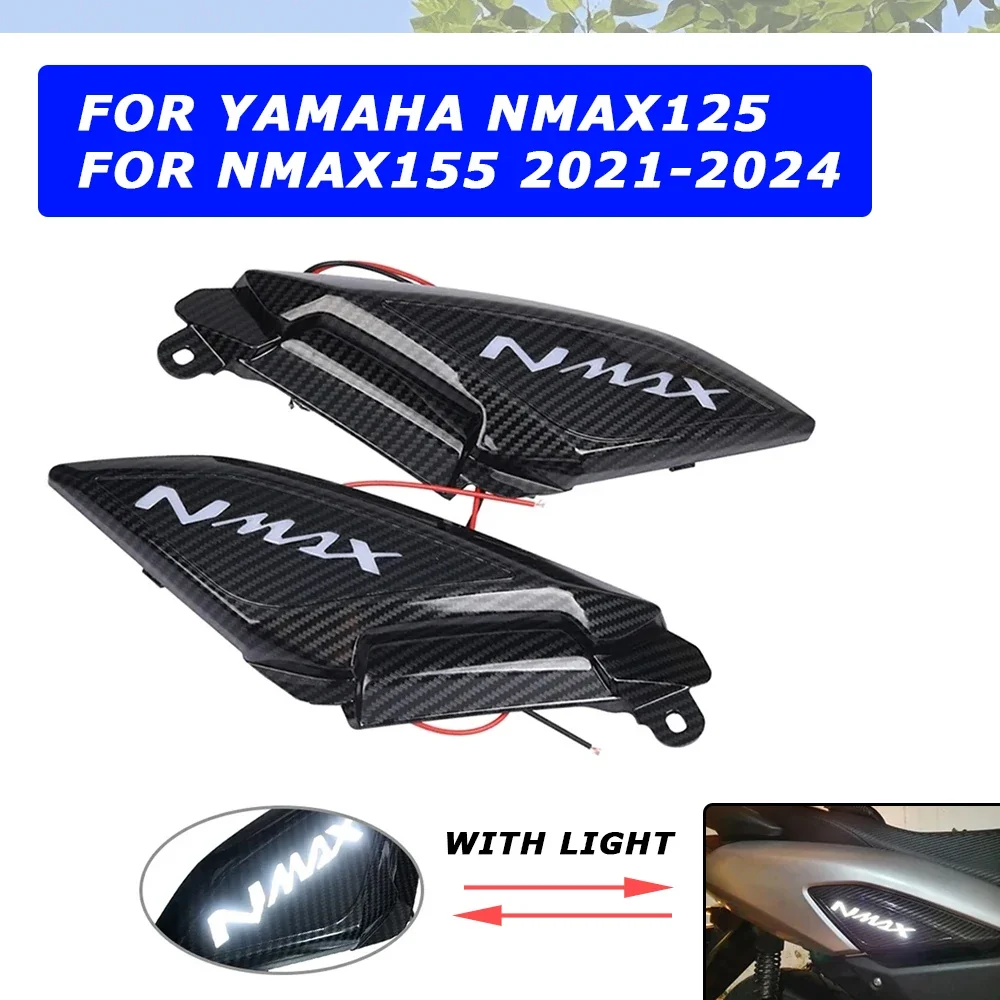 Yamaha NMAX Rear Side Cover Cap Protector LED Lamp, Made Plastic ABS Resin