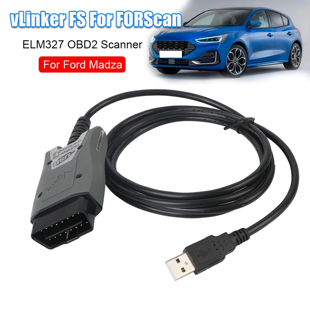 OBDII Code Reader Ford And Mazda FORScan ELM327 HS/MS-CAN ABS Diagnostic Tool