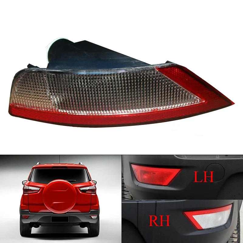Rear Bumper Fog Light Pair Ford EcoSport 2013-2017 Left Red Fog Light And Right White Reverse Lamp