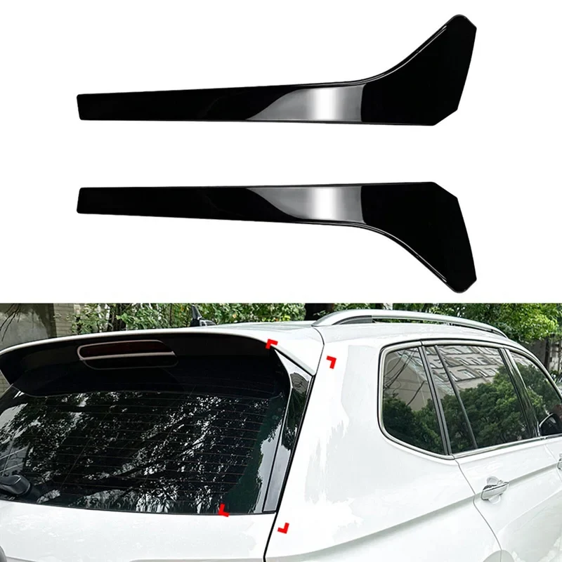 Rear Window Spoiler Splitter Volkswagen Tiguan R-Line MK2, Glossy Black ABS Kit