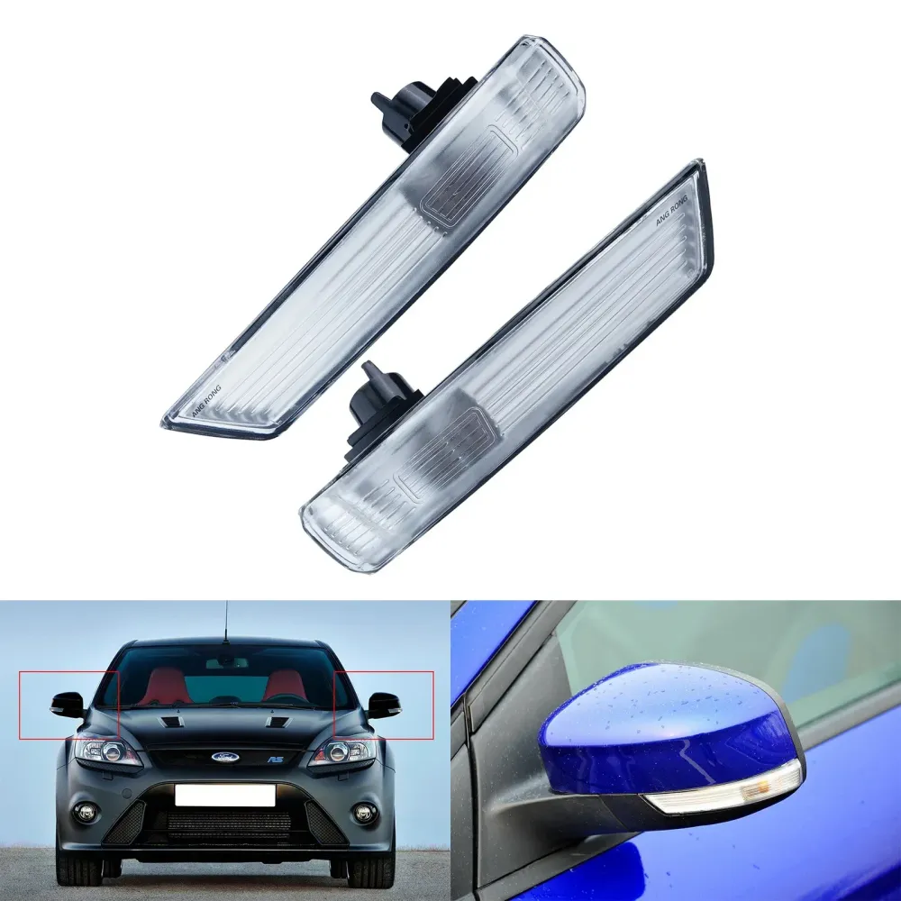 Wing Mirror Turn Signal Lights Ford Focus MK2 MK3 And Mondeo MK4 Facelift Models No Bulbs Included