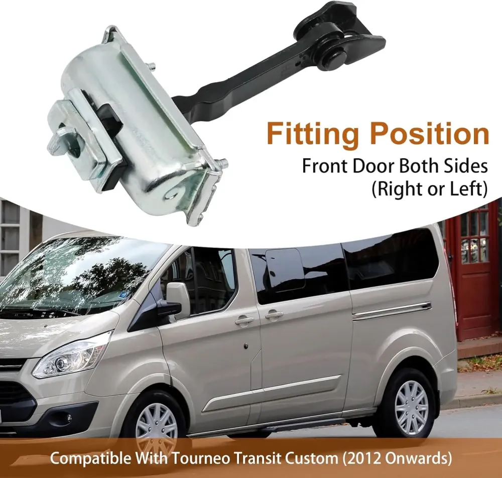 Front Door Limiter Hinge Strap Aluminum Ford Tourneo Transit Custom 2012-