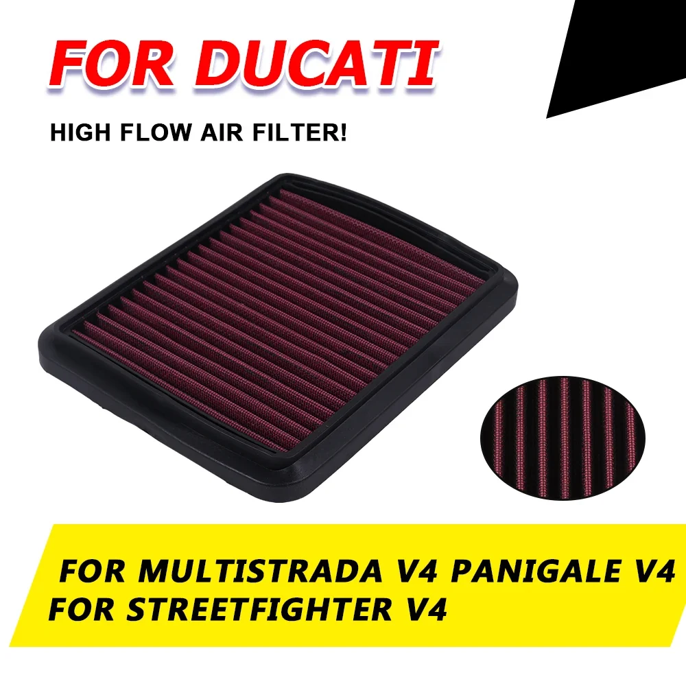 Ducati Multistrada V4 Air Filter Cleaner, High Flow Nonwoven Fabric
