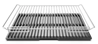 Unox grillplate med rist GN1/1, non-stick alu.