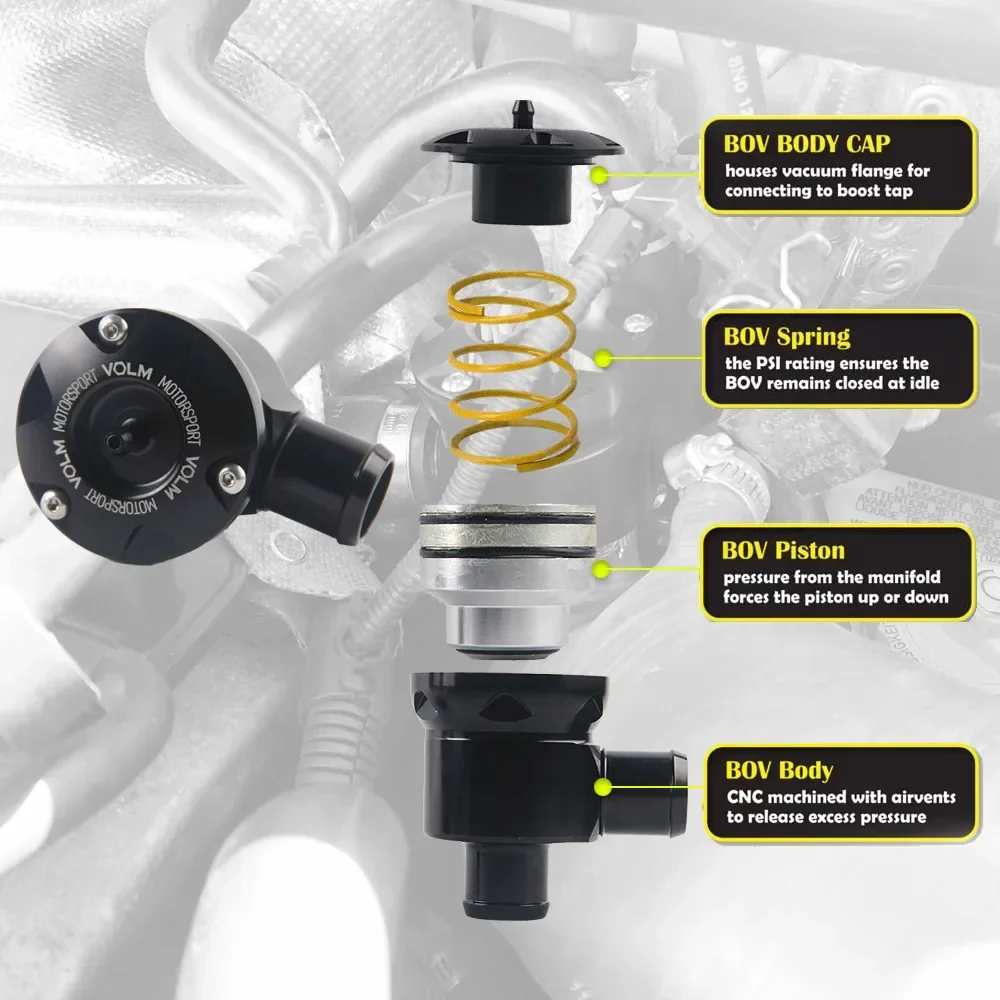 Turbo Diesel Blow Off Valve Kit Digitech 3-Dump Recirculation Aluminium