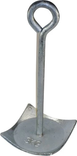 Plateanker 10kg galvanisert stål, 250x250 mm