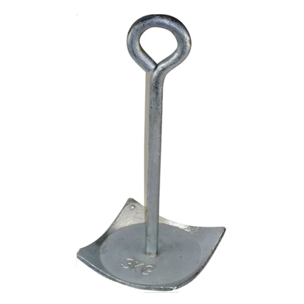 Plateanker 8kg galvanisert stål, 240x240 mm