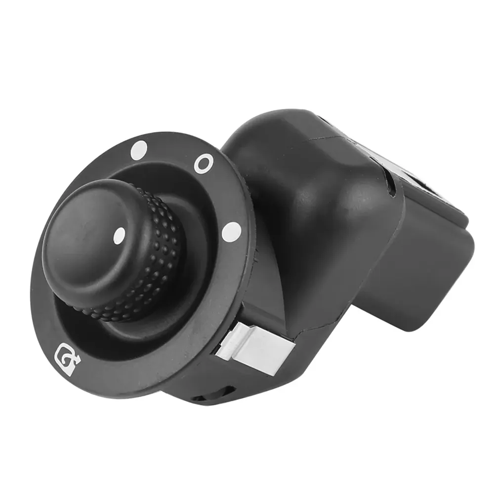 Mirror Control Switch Renault Clio III, Plastic And Metal, Black Finish, Aftermarket Replacement