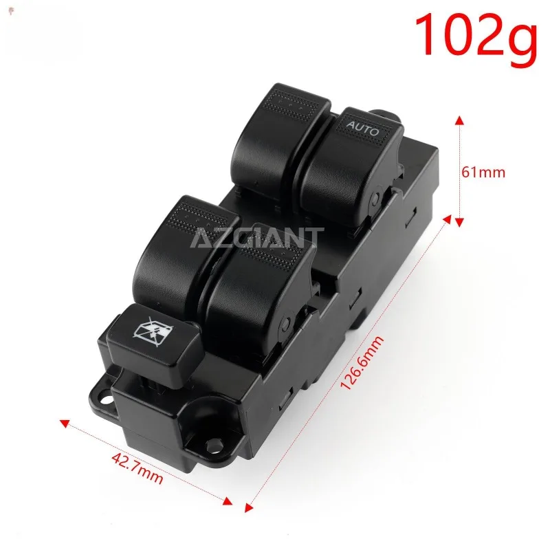 Power Window Switch Mazda Familia BJ Front Right, Plastic Replacement Direct Fit
