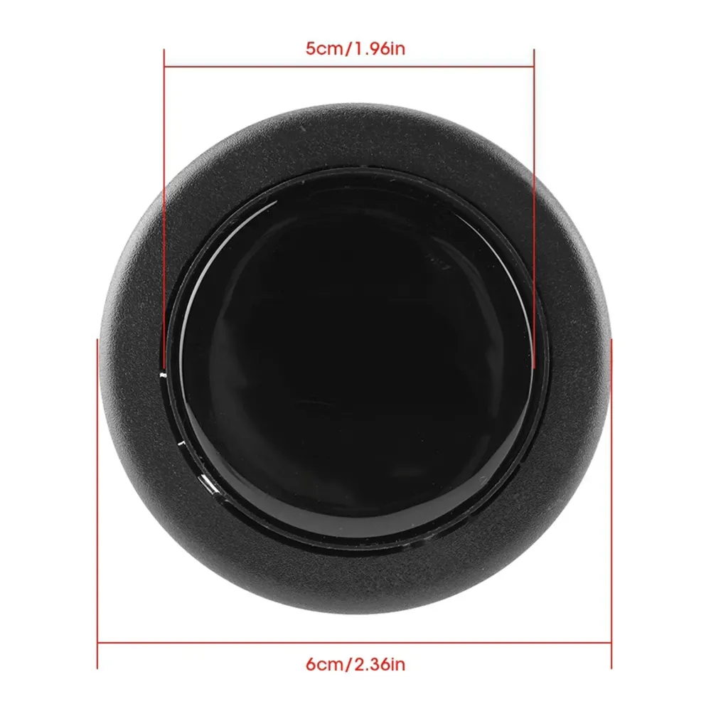 Steering Wheel Horn Button, Metal and Plastic, Easy Install Car Button