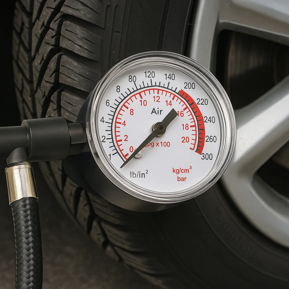 Kraftig 300 PSI (20,7 bar) 12-voltskompressor – perfekt til bil, sykkel, ball m.m.