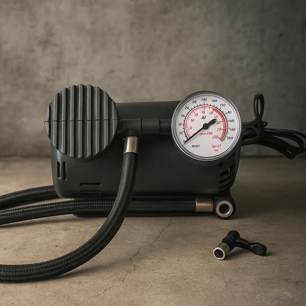 Kraftig 300 PSI (20,7 bar) 12-voltskompressor – perfekt til bil, sykkel, ball m.m.