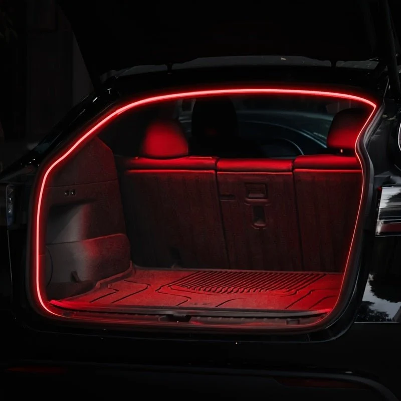 Tesla Model Y Trunk Strip LED i rødt - 12 Volt med kontakt