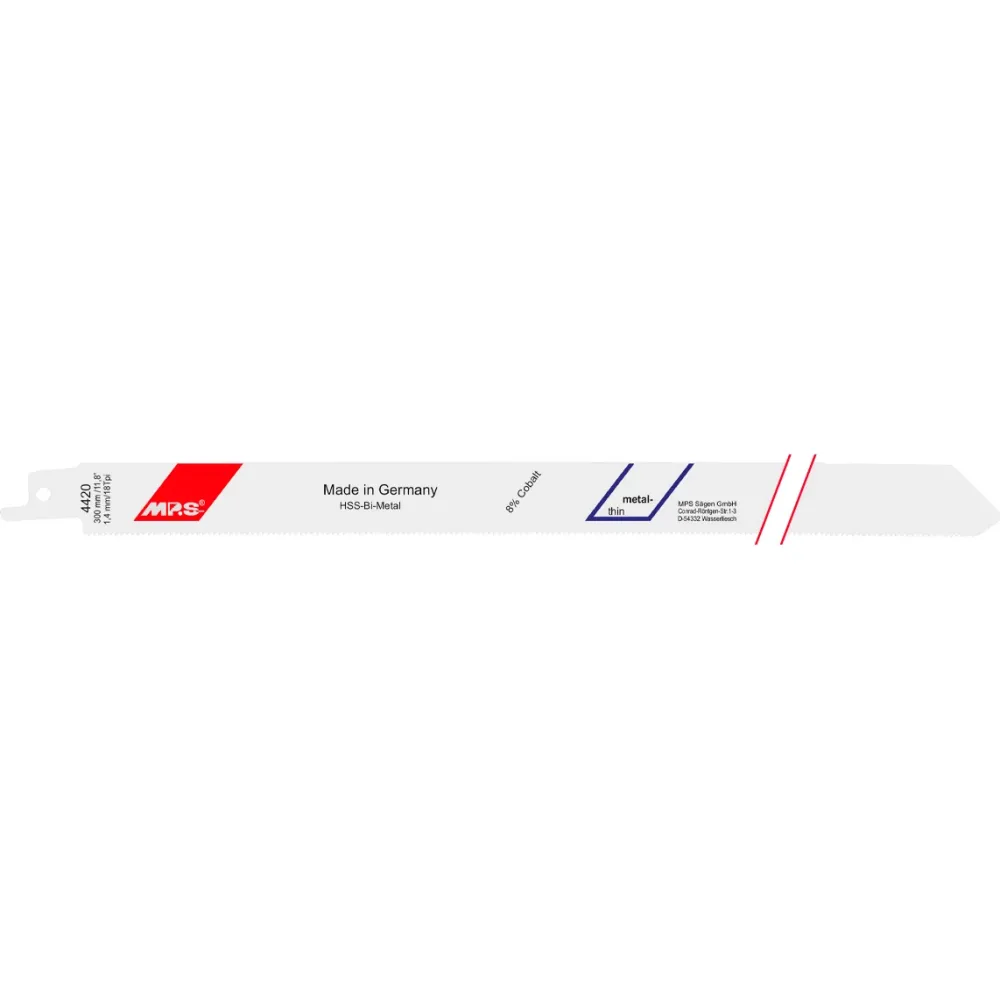MPS Bajonettsagblad 4420, 5 stk. 300 mm Bimetal 18 tpi