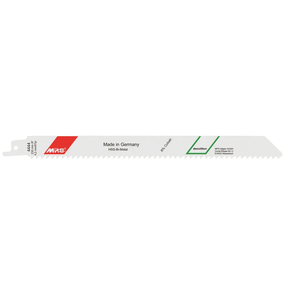 MPS Bajonettsagblad 4444, 2 stk. 230 mm Bimetal 6 tpi