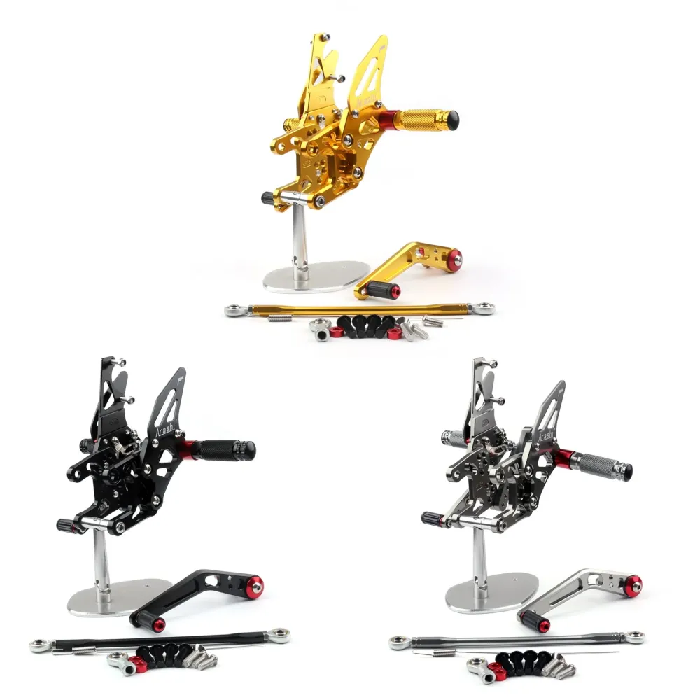 Rearset Foot Pugs Bakre sett fotstøtte Honda CBR1000 CBR 1000 2017 Generisk
