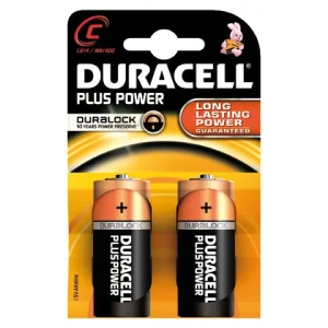 Duracell, Plus MN1400 C batterier, 2-pak