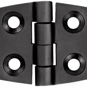 1852 Hengsel 76 x 39 mm syrefast sort