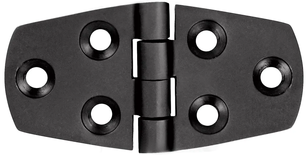 1852 Hengsel 76 x 39 mm syrefast sort