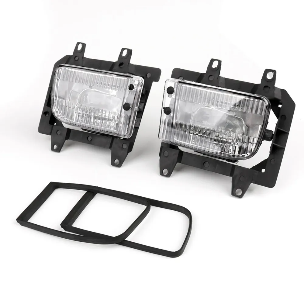 Front Bumper Fog Lights Plastic Lens Kit 85-93 BMW E30 3-serie Sedan Generic