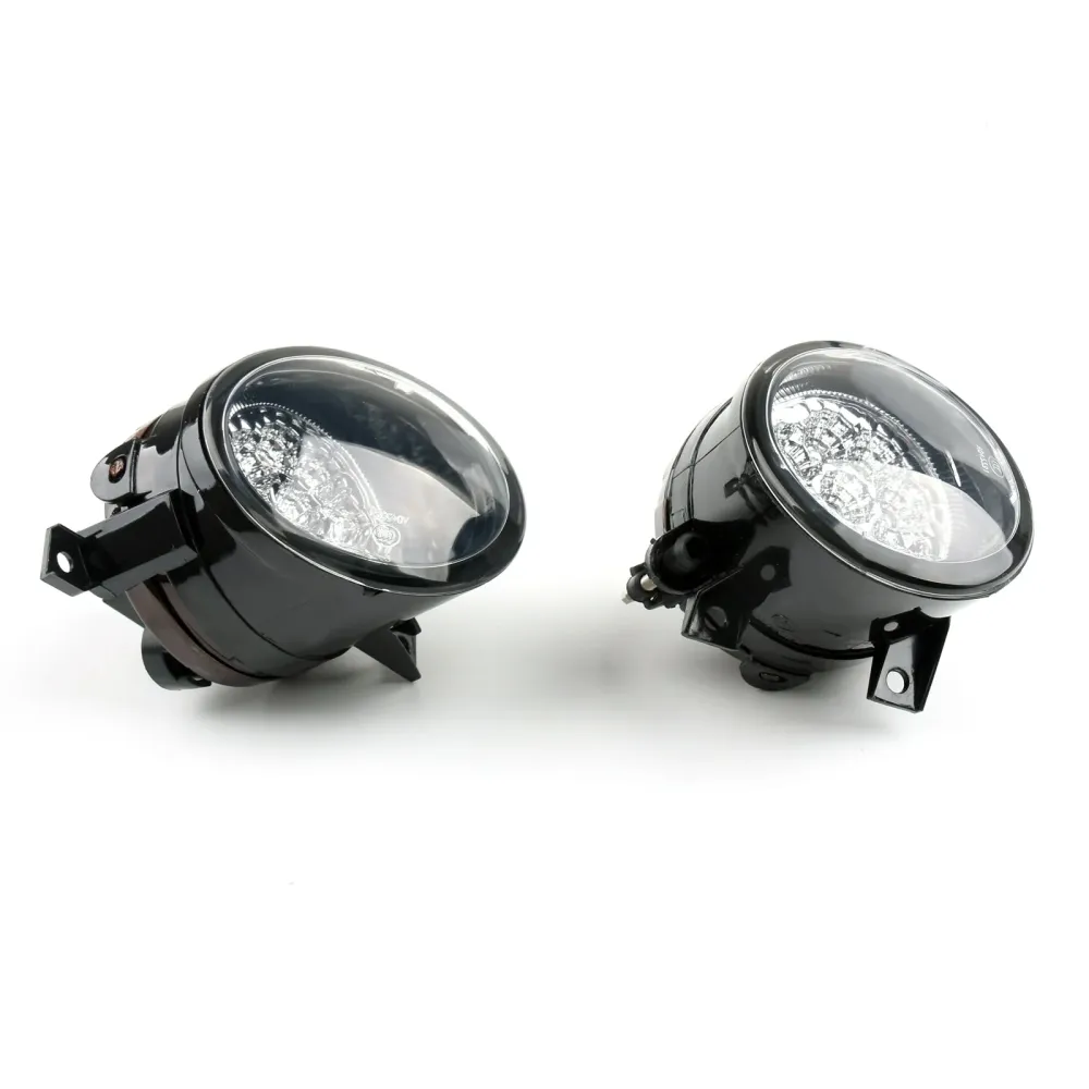 Par foran LED-drevne tåkelys med lyst hvitt VW Jetta MK5 05-09 generisk