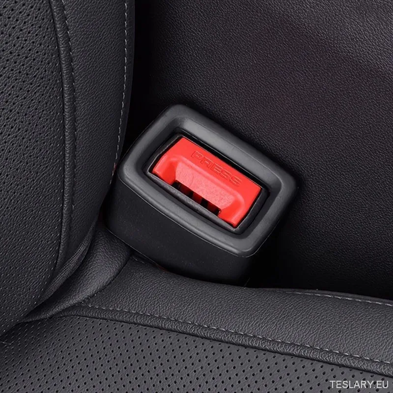 Premium PVC Car Seat Belt Socket Protector - Fit, Anti -Collision & Scratch Guard Interior Upgrade