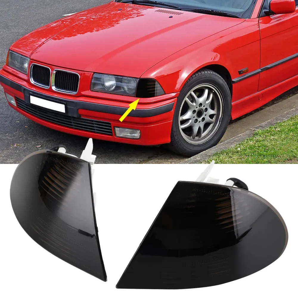 1998-2001 BMW 3-serie E46 Sedan Pair Gray Corner Side Light 63136902766