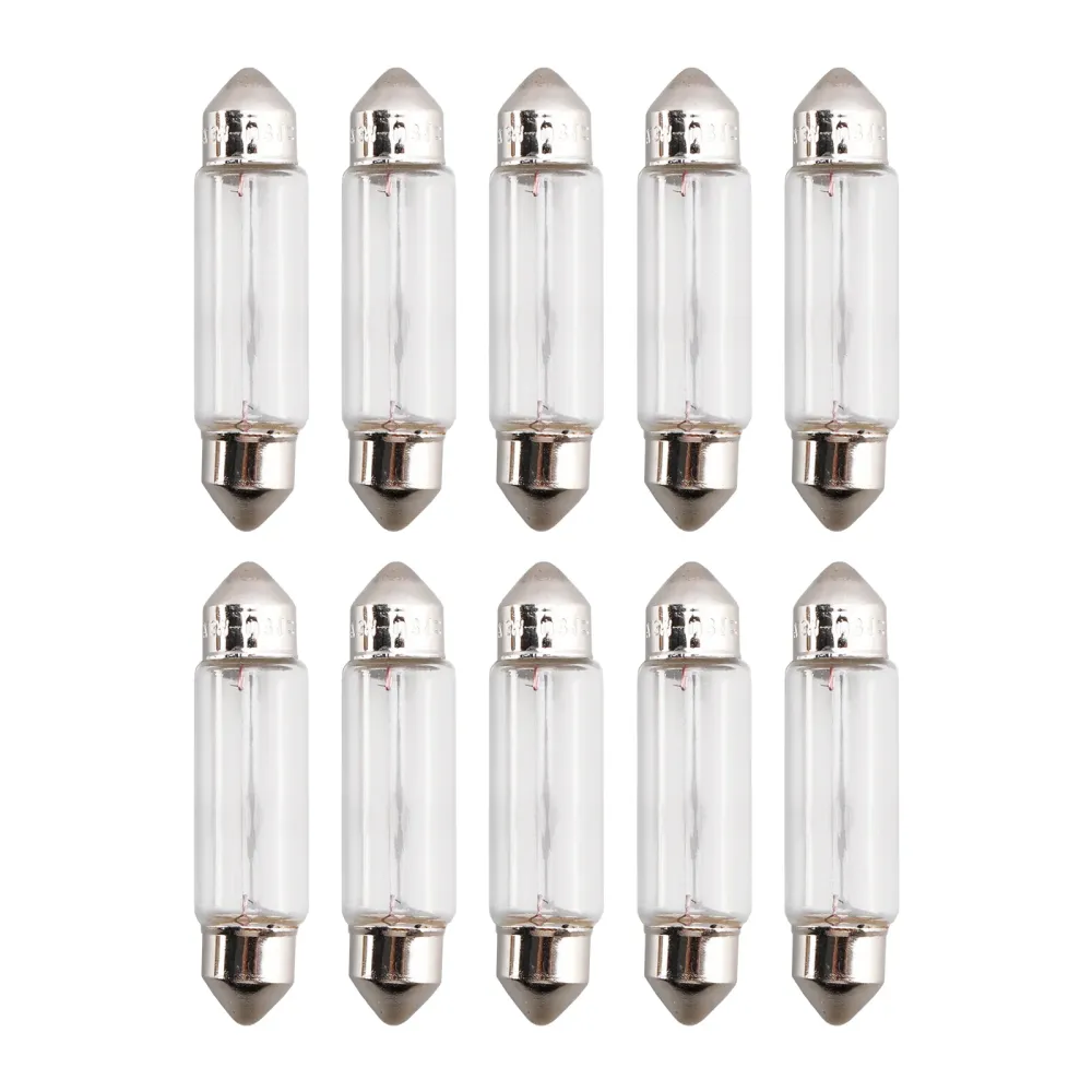 10pcs Bil lett rørlampepære C5W SV8.5 6421 24V 3W OSRAM