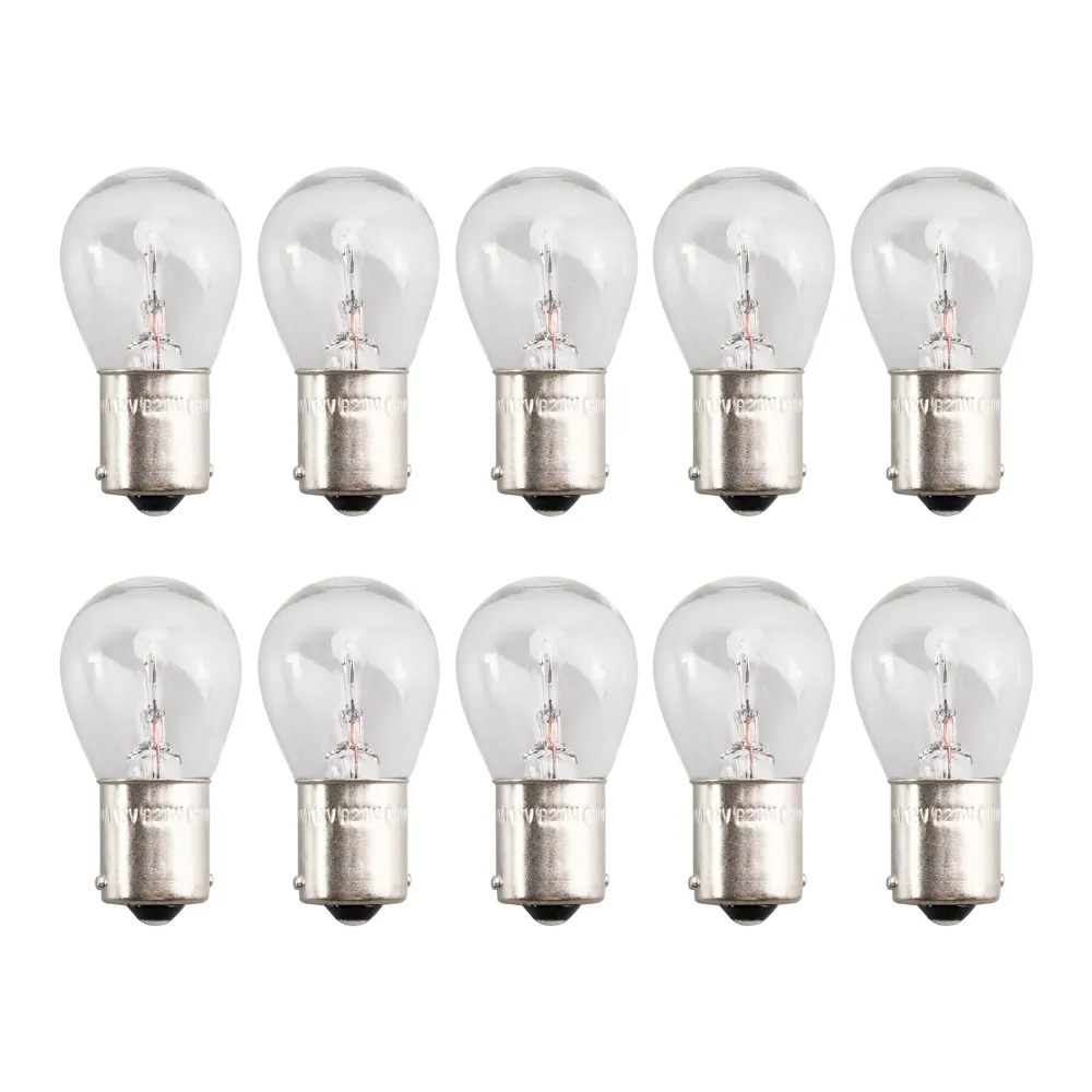 10pcs Bil lett rørlampepære P21W BA15S 7506 12V 21W OSRAM