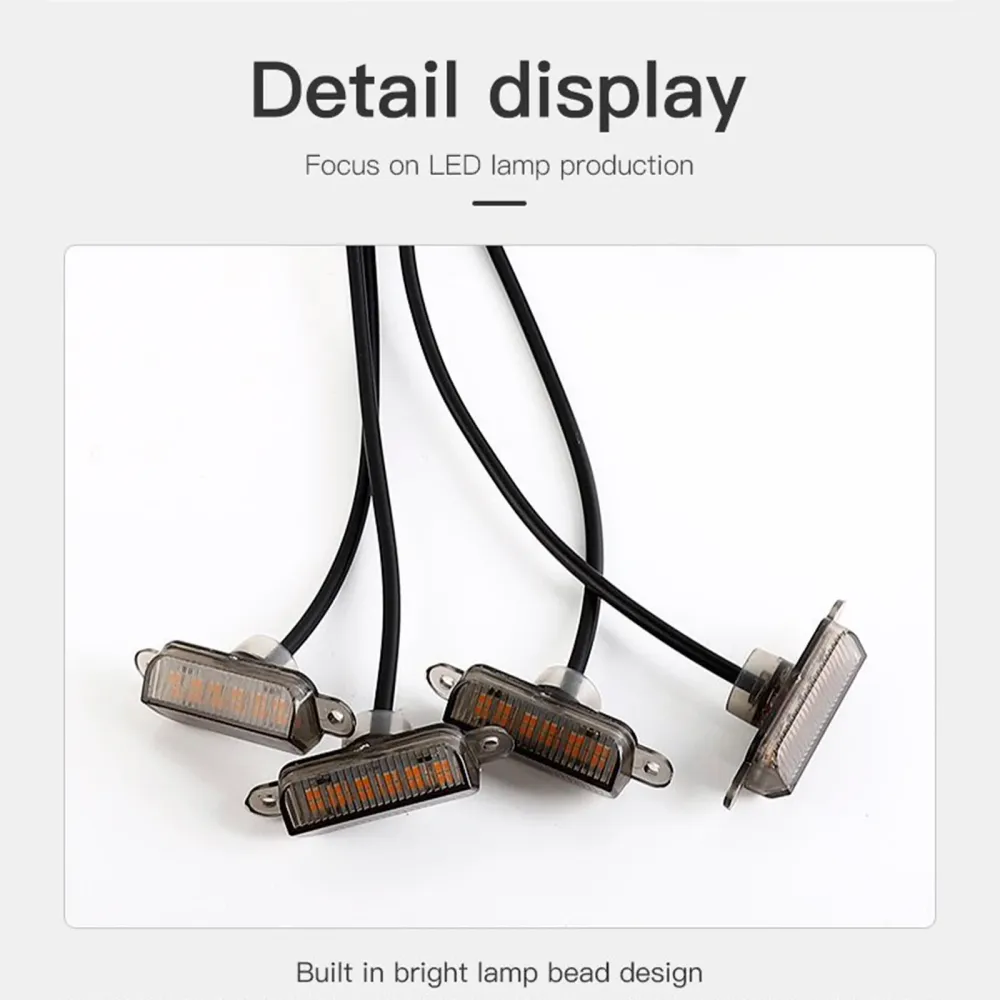 4pcs Front Grille LED-belysning RGB med App Controller SUV Off-Road Vehicles