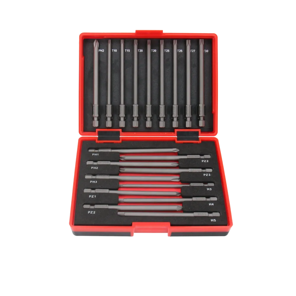 Tecos Bitssett , T-B019 - 19 deler, 100mm