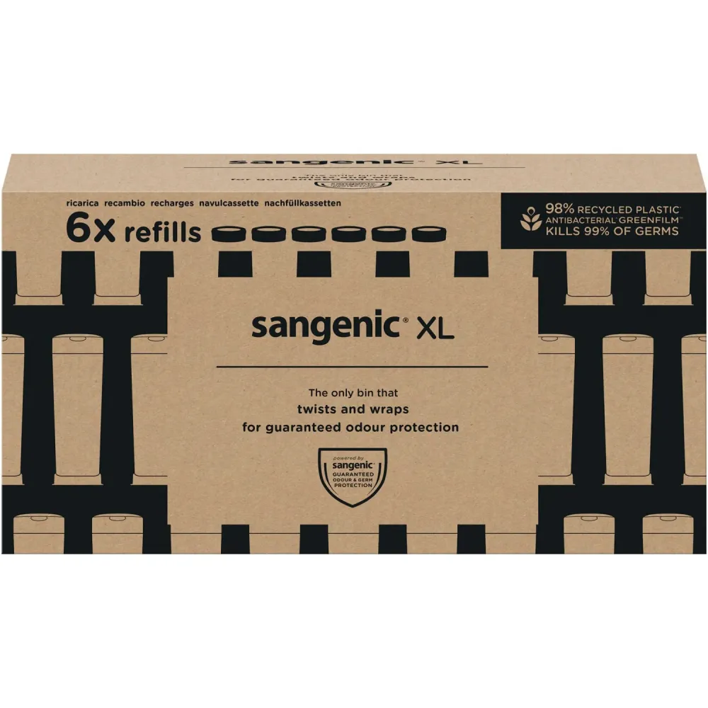 Tommee Tippee Twist & Click Sangenic Xl Refill 6-Pakke