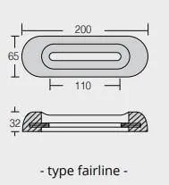 Sinkanode Fairline 200 * 65 * 32 (Hull 110mm) 1.3kg