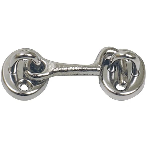 Dørkrok forkrommet messing, 51 mm