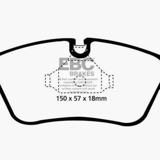 EBC 99-02 BMW Z3 2.5 Redstuff Front Brake Pads