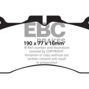 EBC 09+ Lexus LS460 4.6 Sport Yellowstuff Front Brake Pads