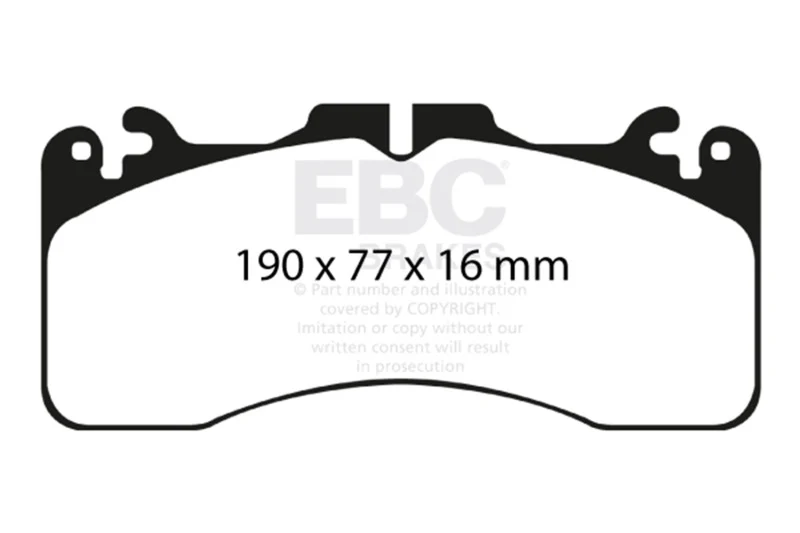EBC 09+ Lexus LS460 4.6 Sport Yellowstuff Front Brake Pads