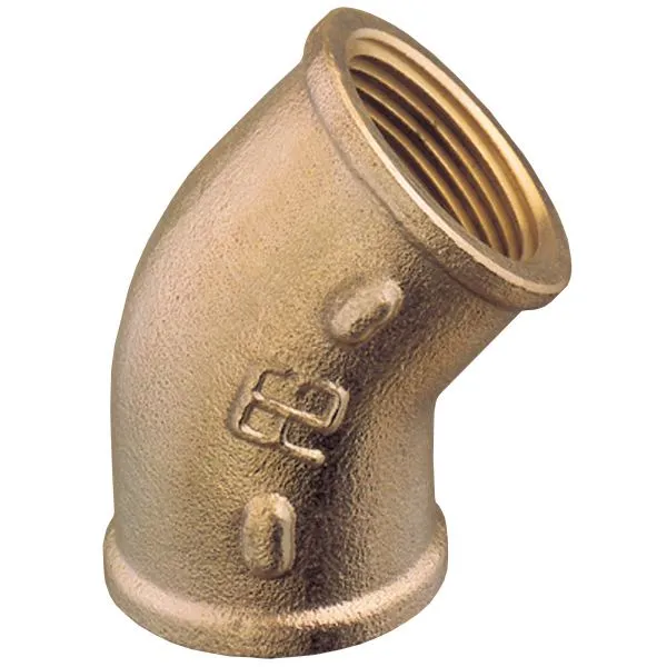 Guidi, Bend 45° / 1/2" bronse, UNI EN 1982 - CC491K