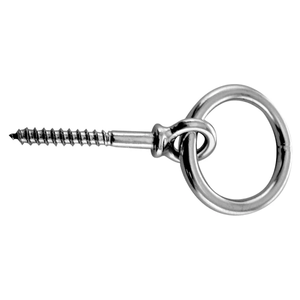 Båtring med treskrue, rustfritt stål AISI 316, 6 mm, innvendig Ø 40 mm