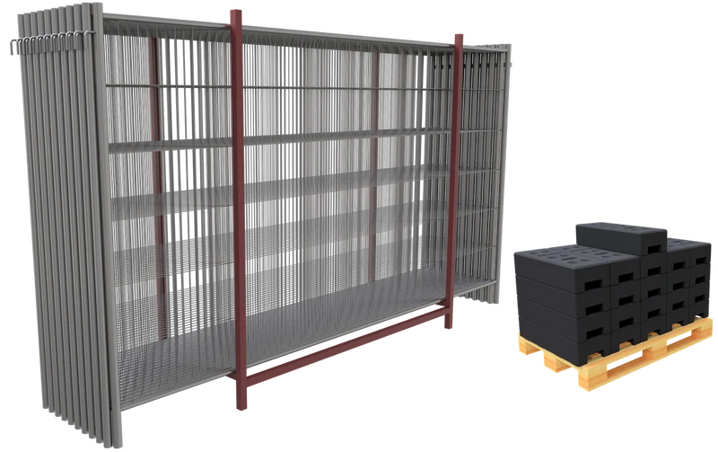 Transportpall – Mobilgjerde (20 paneler)