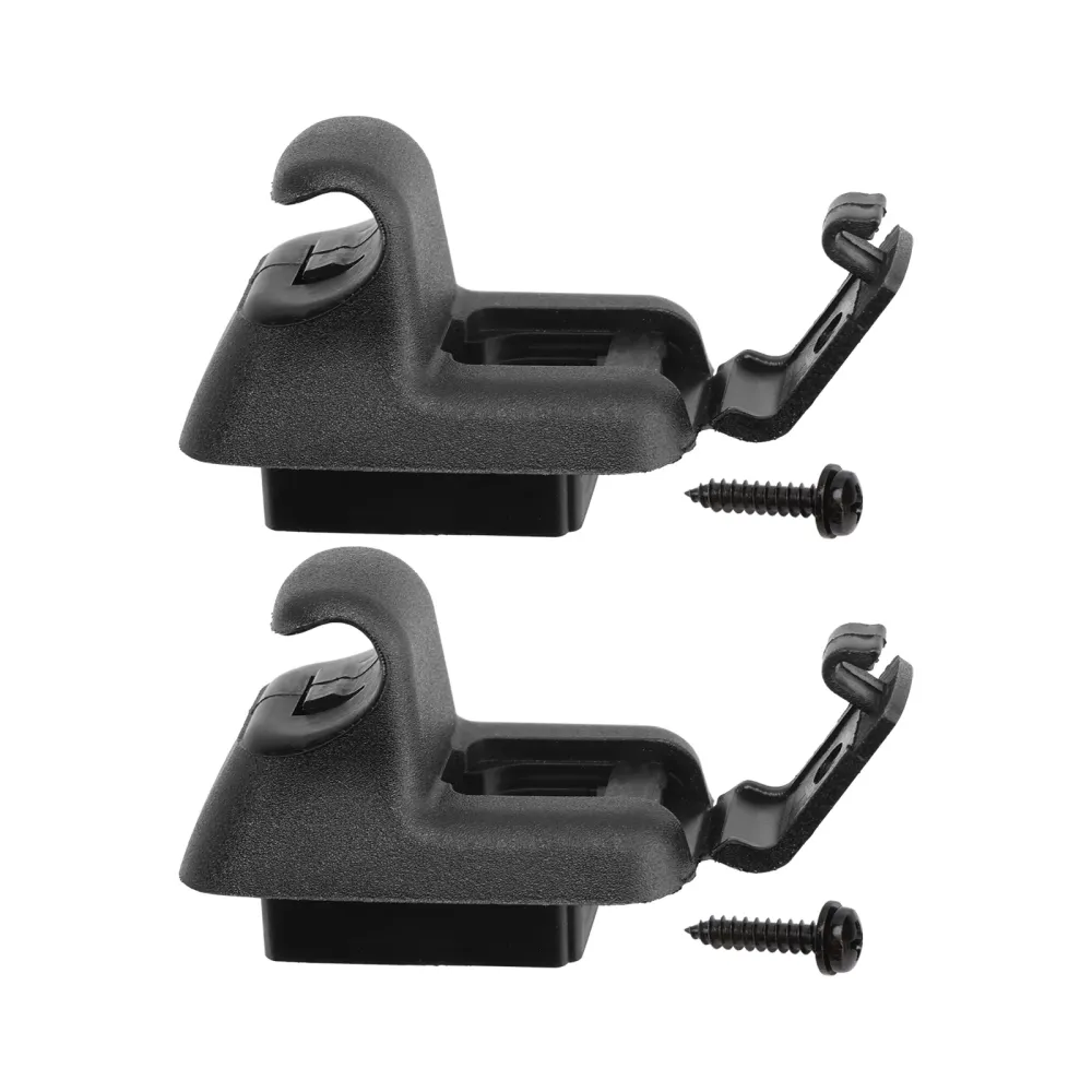 2x Black Sun Visor Clip 1RF14DX9AB Fit Chrysler 300 Dodge Charger 2011-2020