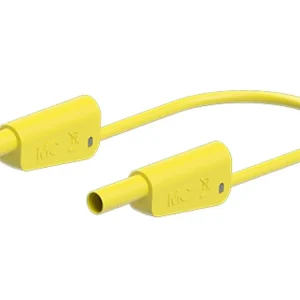 Soft silicone testledning SLK-4A-S10 100cm GUL 1000V CATII/600V CATIII 19A