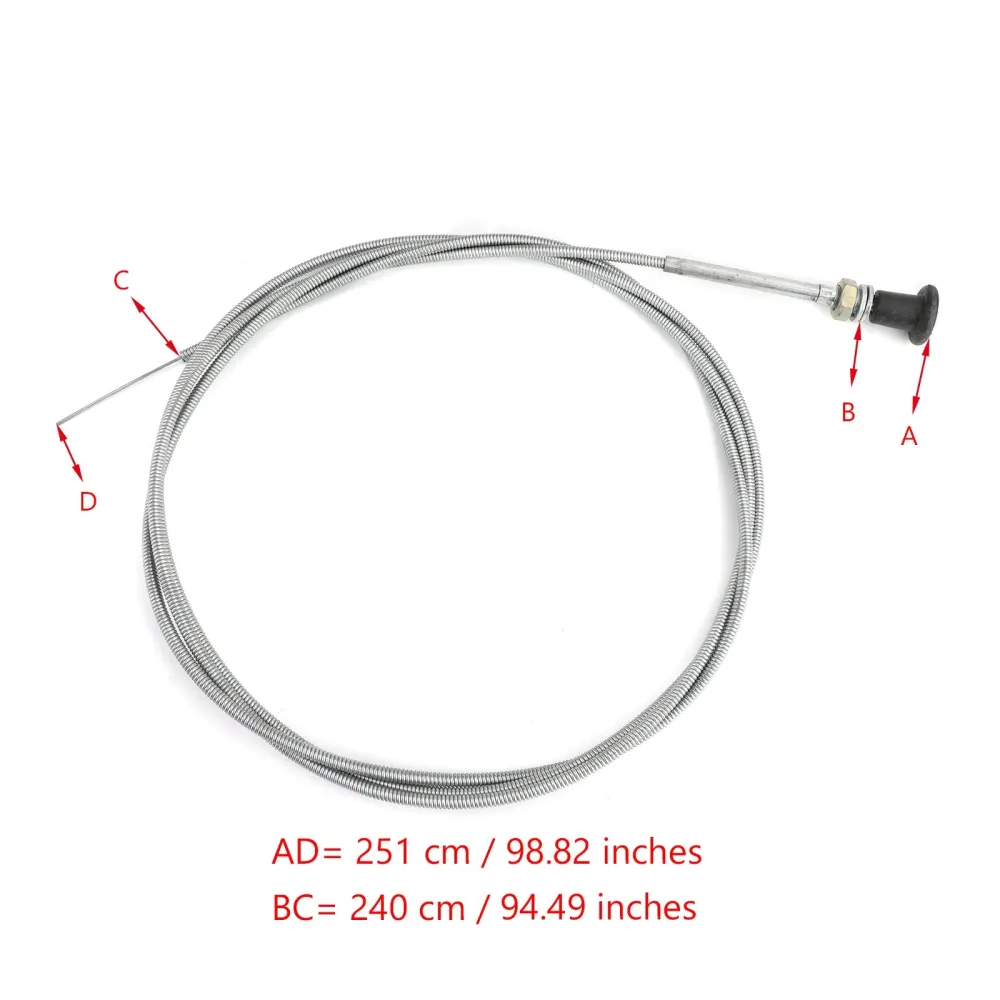 Universal Push Pull Choke Cable 96 '' Oregon Conduit Go Kart Throttle Cable Generic
