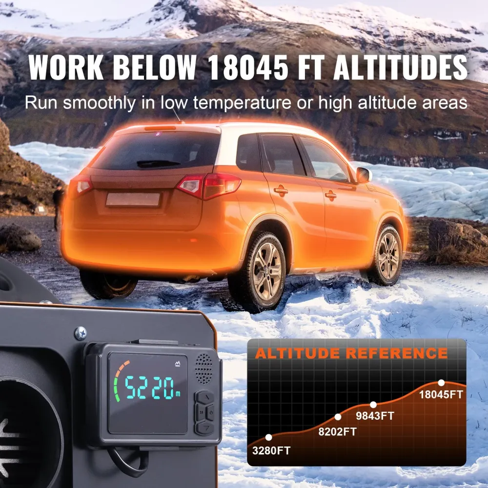 Diesel luftvarmer 8KW, 12V BÆRBAR - BLUETOOTH