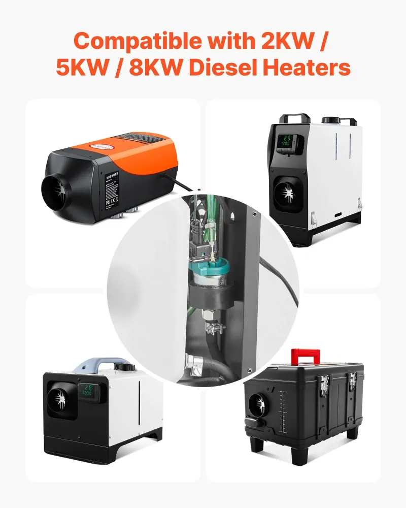 Drivstoffpumpe 12V dieselvarmer 2–8 kW