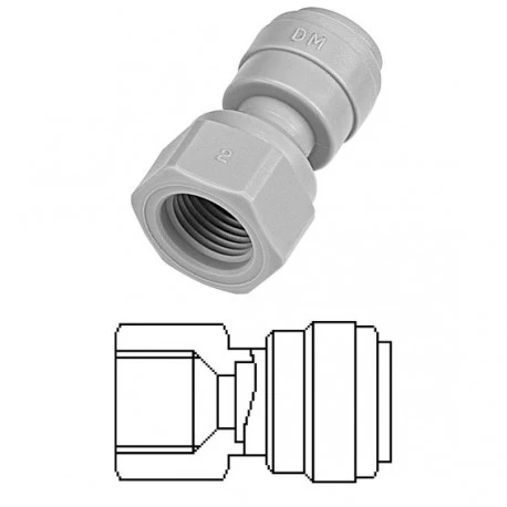 DMfit overgang 3/8" - 1/4" FFL